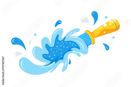 Wallpaper Mural splashing water drop vector For decorating Songkran festival posters. vector icon
 Torontodigital.ca