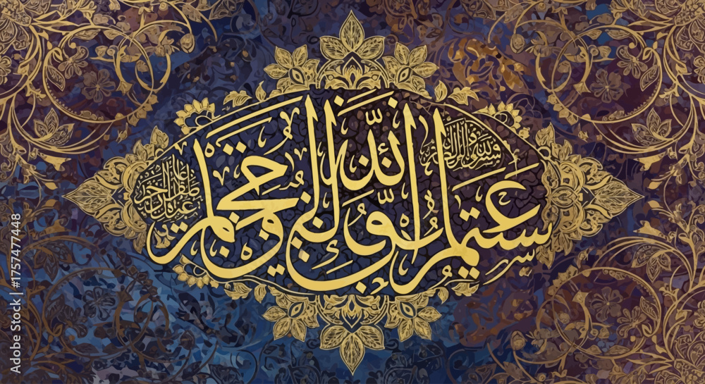 Naklejka premium An Eternal Message in Islamic Calligraphy