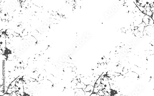 Rough texture. Worn down wallpaper pattern design. Broken plaster grunge damask effect.Black and White Texture. Abstract monochrome grunge for text design. image