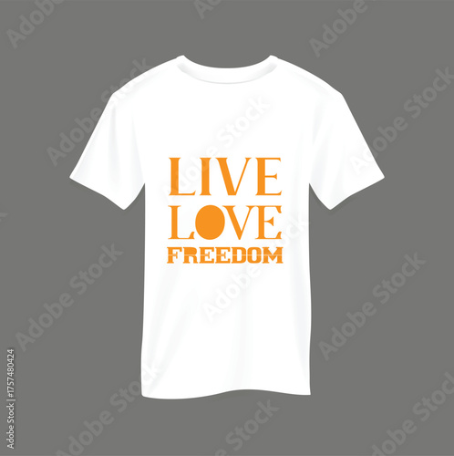 "Minimal T-Shirt Template for Branding or Print Design"