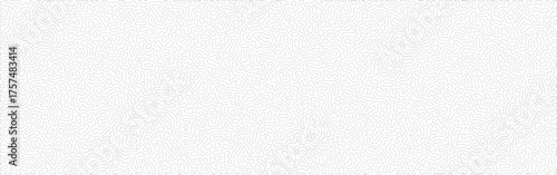 Seamless abstract Turing pattern background of thin black continuous maze lines on white, organic reaction diffusion design symbolizing cellular or biological growth, modern minimalist texture for tec