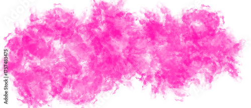 Vivid pink smoke swirls gracefully, creating an ethereal and abstract display of color and form, igniting imagination.