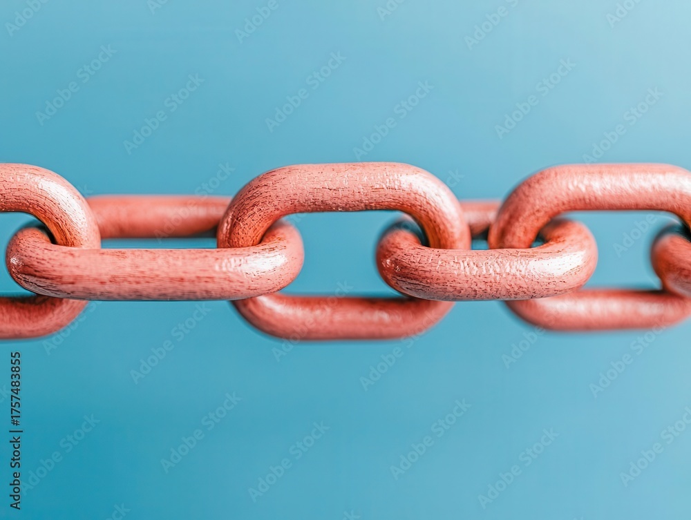Fototapeta premium Chain infographic breaking at tariff link, global trade disconnect