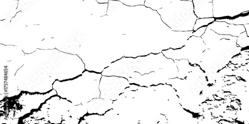 
Weathered plaster surface with spreading cracks and chipped paint; perfect for use in architectural renders or dark visual storytelling.
