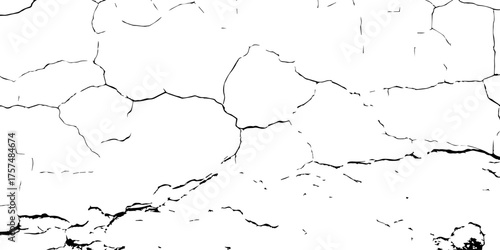 
Weathered plaster surface with spreading cracks and chipped paint; perfect for use in architectural renders or dark visual storytelling.
