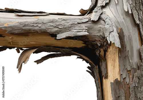 Tree trunk illustration, peeling bark texture, aged wood drawing, natural surface detail, botanical design, rustic nature pattern, weathered tree artwork, organic texture element