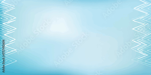 Light Blue Abstract Background with Zigzag Border Design