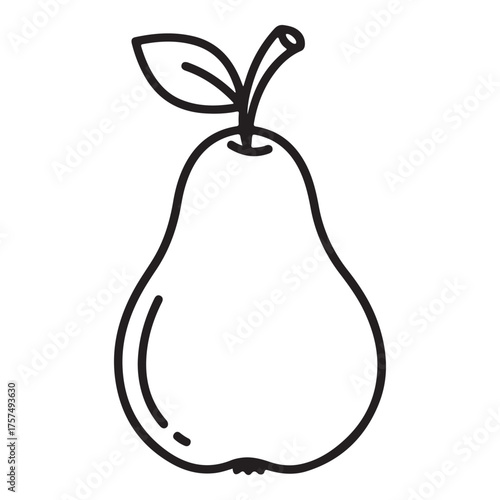Pear, drawing
