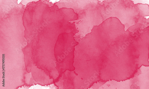Φωτογραφία Vibrant pink watercolor washes across the canvas, creating a soft and abstract b
