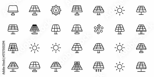 Solar Energy Icons