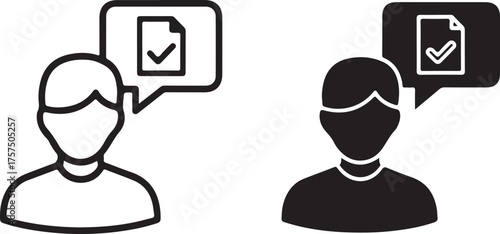A person icon with a due paper_traced
