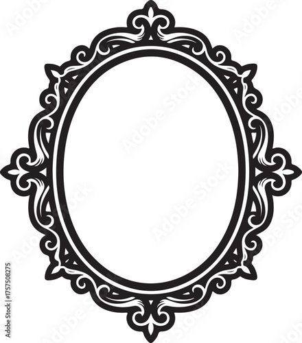 Oval Frame – Bold elliptical outline with vintage symmetry  