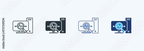 Autonomous Diagnostic Multiple Style Icon