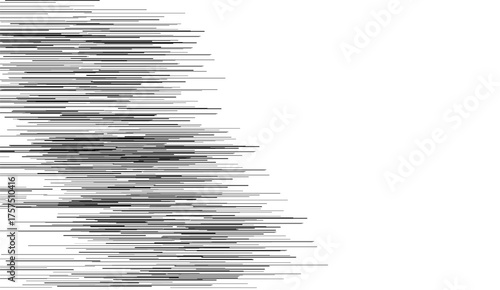 Horizontal parallel line cartoon style effect line vector illustration