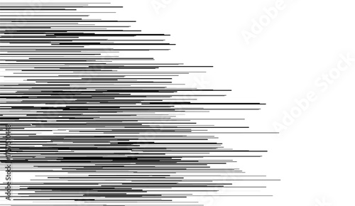 Horizontal parallel line cartoon style effect line vector illustration