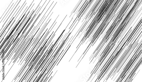 Black radial comics style lines isolated on white background. speed abstract. Vector illustration