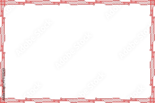 Simple Frame, Unique Border Frame, Photo Frame with White Background, Red Frame, Amazing Style Frame