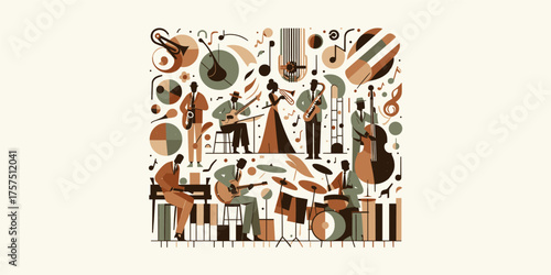 Jazz Ensemble in Full Swing A Rhythmic Celebration