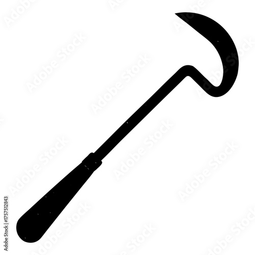 Silhouette of Crowbar on white background