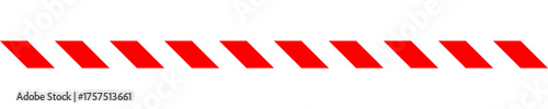 White and red striped caution tape