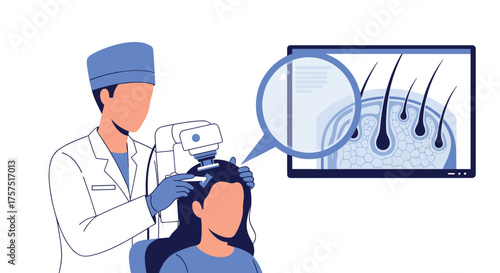 Professional Scalp Examination and Hair Follicle Analysis for Healthy Hair Growth