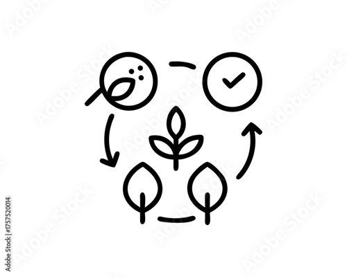 sustainable agriculture line icon set vector Outline free SVG download