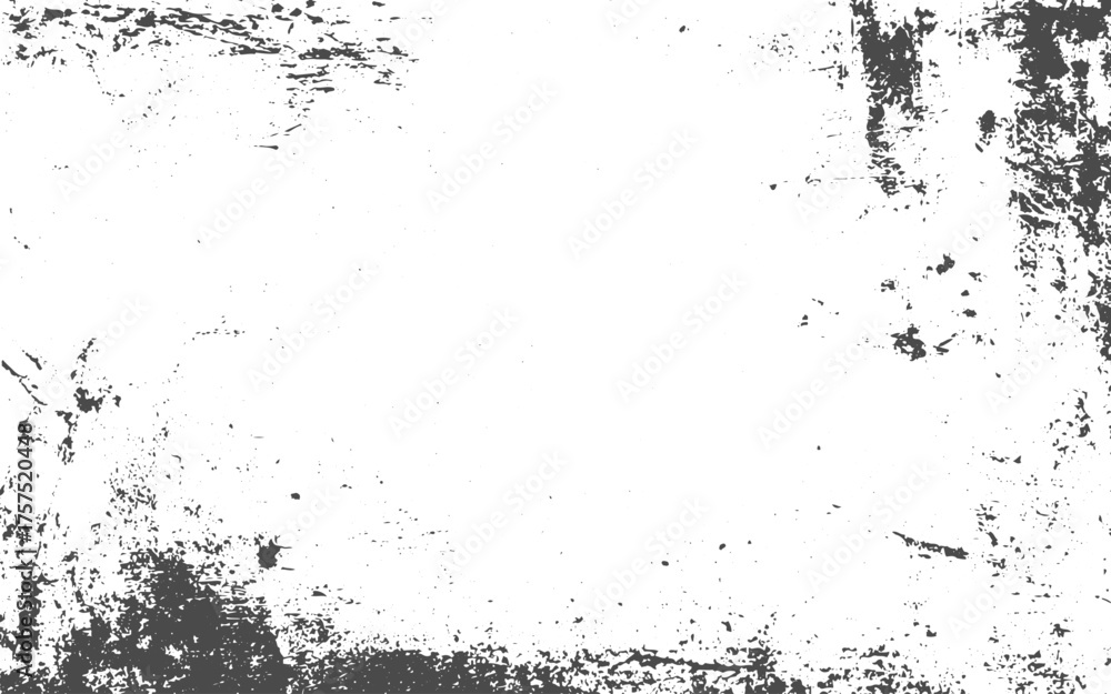 Fototapeta premium Vector grunge abstract texture. Effect old wall cemet texture background.Abstract illustration texture of cracks, chips, dot. Dirty monochrome pattern of the old worn surface.