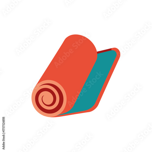 Rolled paper scroll vector graphic for declarative design scalable illustration vector