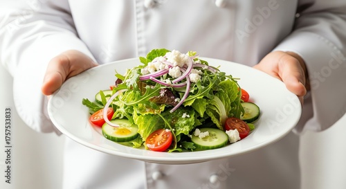 Wallpaper Mural Salad with feta cheese and vegetables Torontodigital.ca