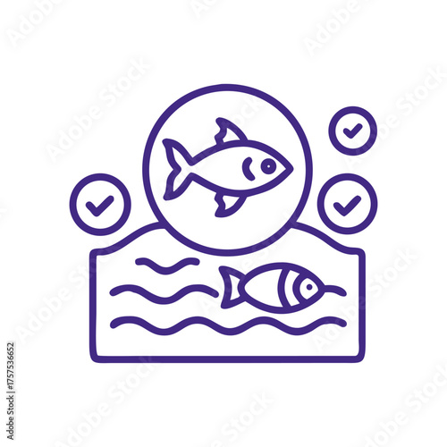 Healthy fish farming and aquaculture with quality control checks