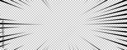 Black comic book transparent background