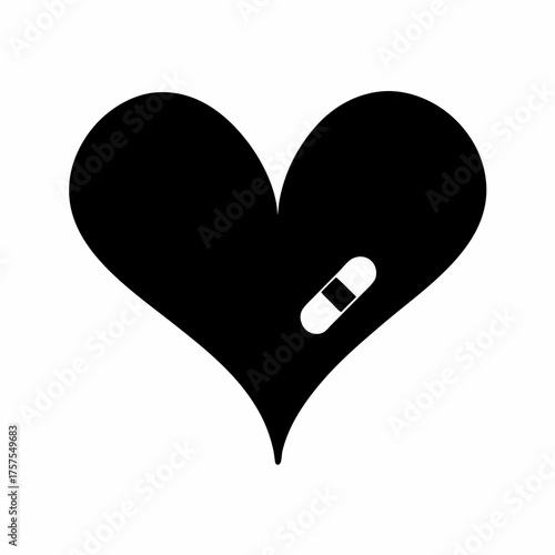 A broken heart that is mending, getting better, healing and recovered