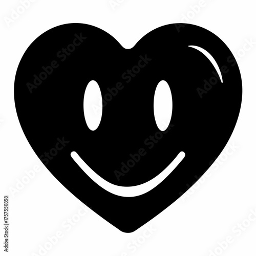 Wallpaper Mural A Happy Heart Smiley Icon for Valentine's Day Celebrations and Joyful Messages Torontodigital.ca