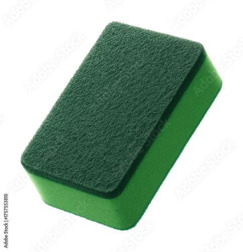 Versatile sponge for cleaning garden tools in a shed, featuring a tough scrub side for