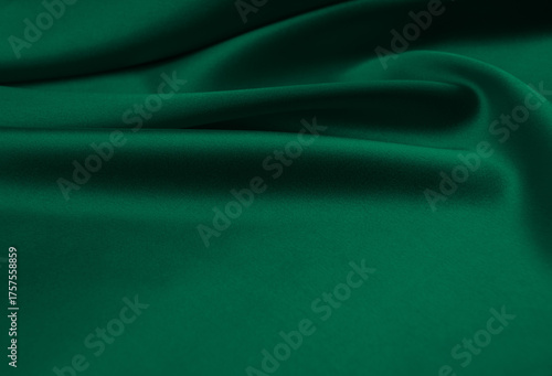 Wallpaper Mural Green satin fabric as background Torontodigital.ca