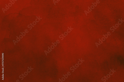 Red abstract background in watercolor style