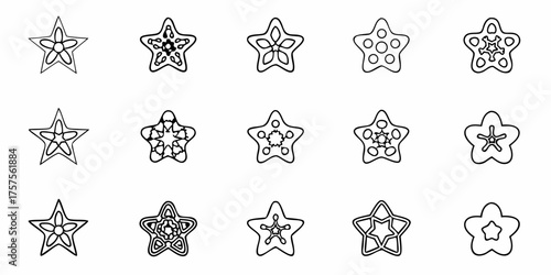 Discover a vibrant collection of unique, hand drawn star shapes perfect for adding a touch of magic and creativity to your projects, instantly elevating design.