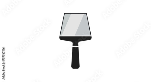 Flat metal blade cake server with dark handle kitchen utensil icon.