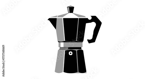 Classic Italian Moka Pot for Espresso Brewing.