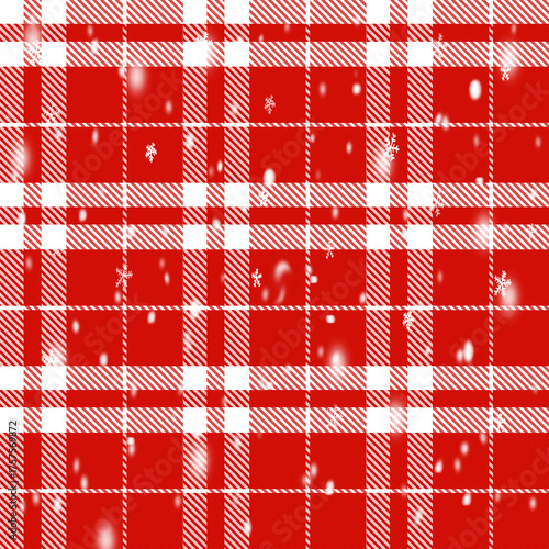 christmas seamless pattern on the red background