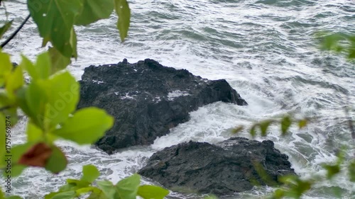 Wallpaper Mural Costa Rica Bigger waves crashing on the rock on the Pacific side of Costa Rica Torontodigital.ca