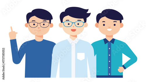 Three young men
