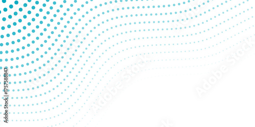 Transparent Vector Gradient Blue Color Halftone Background Staggered Dots Pattern