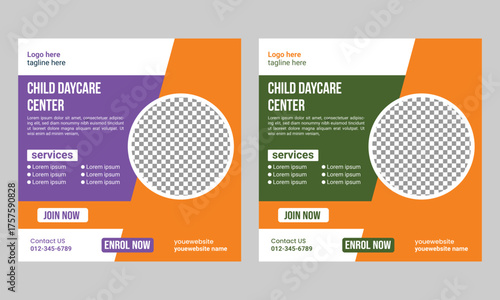 Baby Daycare's social media post design