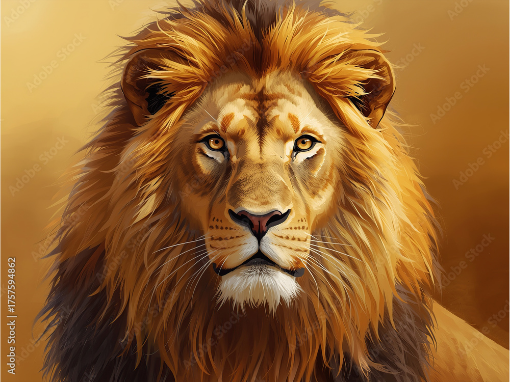 Fototapeta premium portrait of a lion
