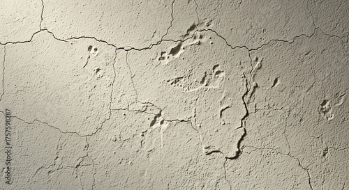 Old cracked wall texture with rough surface and grunge background
