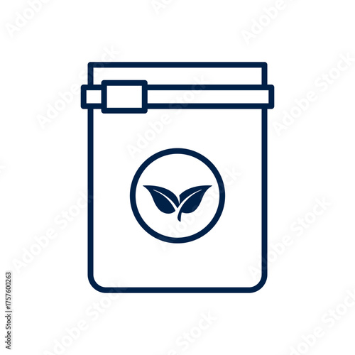 Zip bag vector illustration icon