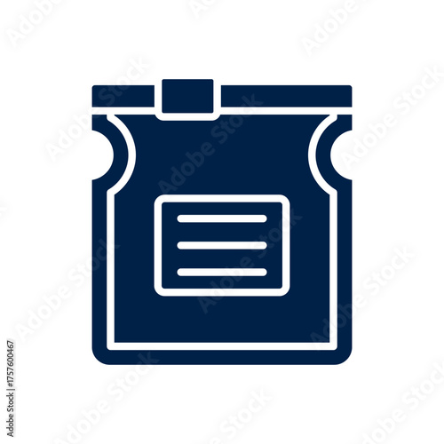 Zip bag vector illustration icon