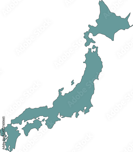 Clean Vector Map of Japan for Travelers