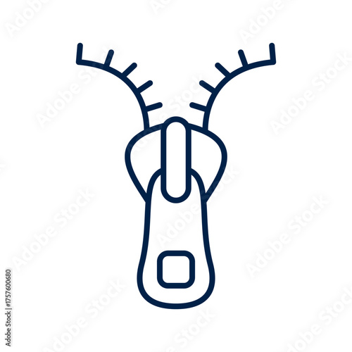 Zipper vector illustration icon